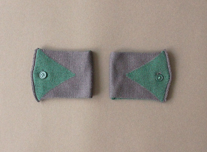 % CUFFS RIBBON Gray 70% Green 30%