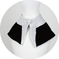 % COLLAR RIBBON Black 70% White 30%