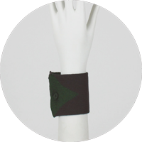 % CUFFS RIBBON Gray 70% Green 30%